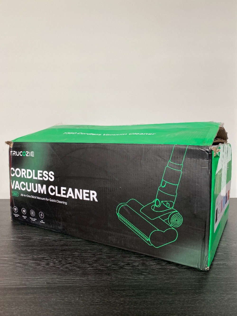 TRUCOZIE T350 Cordless Stick Vacuum Cleaner HEPA Filter LED Lightweight Open Box